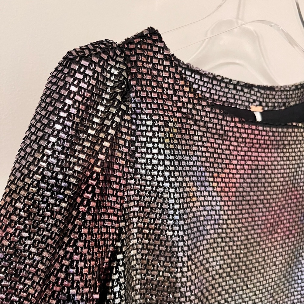Free People Iridescent Long Sleeve Mini Dress - Picture 3 of 16